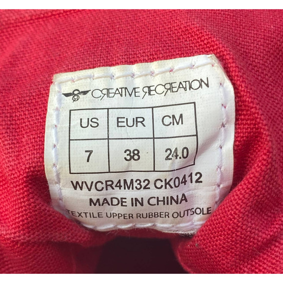 Creative Recreation Cesario Hi XVI Zebra Print   Women's Size 7 Sneaker Shoe - Picture 11 of 11